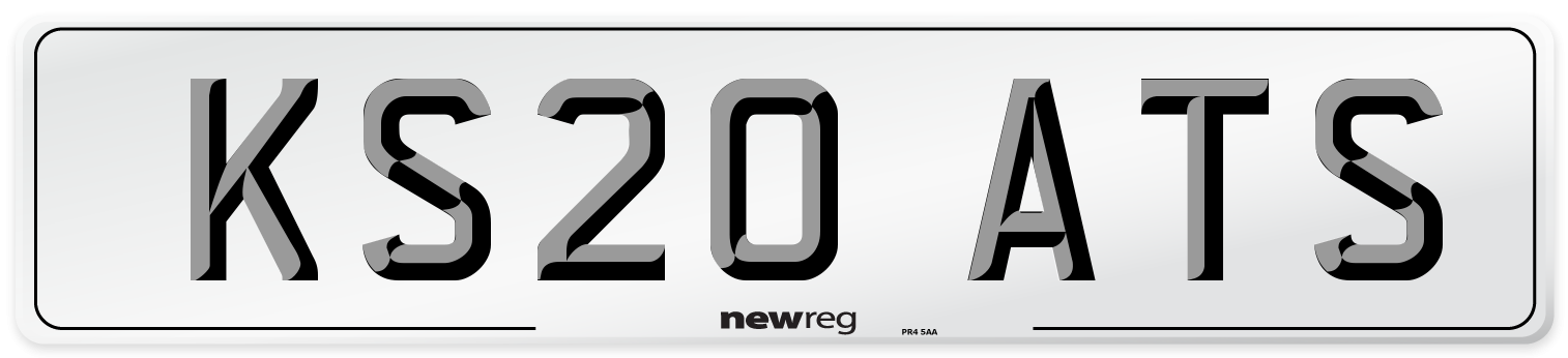 KS20 ATS Number Plate from New Reg